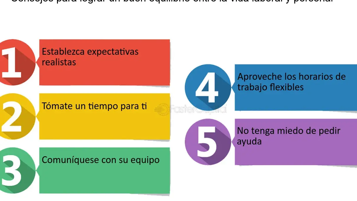 5. Mantén un equilibrio saludable