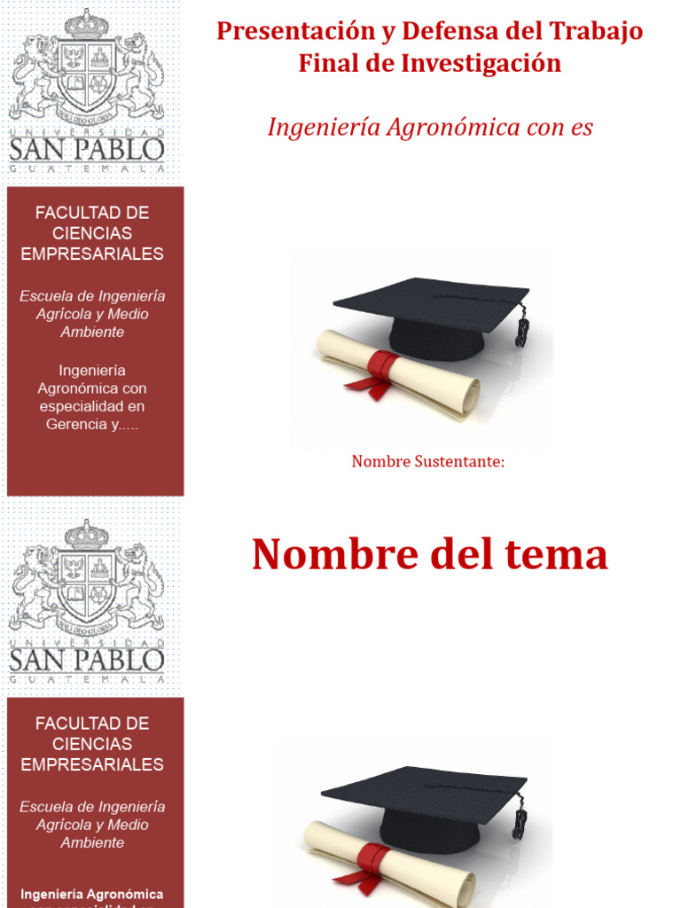 Introducción a la Defensa del TFG