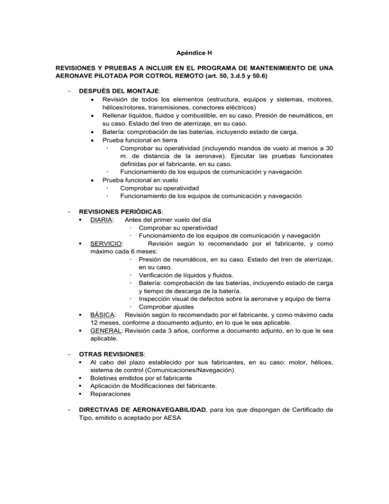 Revisiones y Ajustes