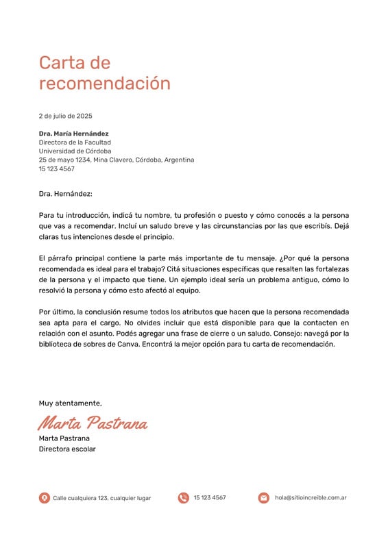 Cartas de Recomendación Débiles