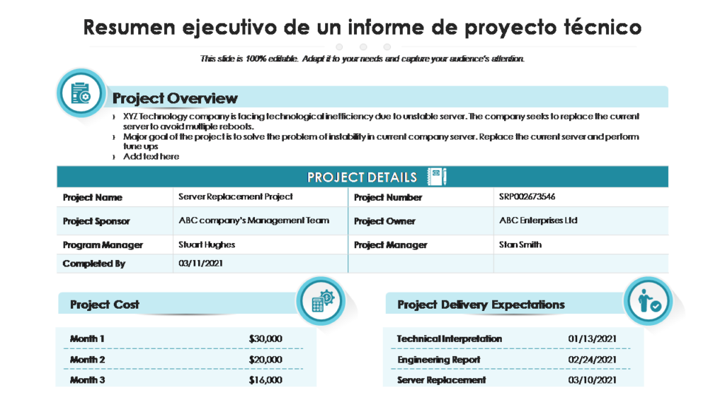 Estructura y Presentación del Proyecto